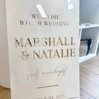 A2 Welcome Acrylic Signage