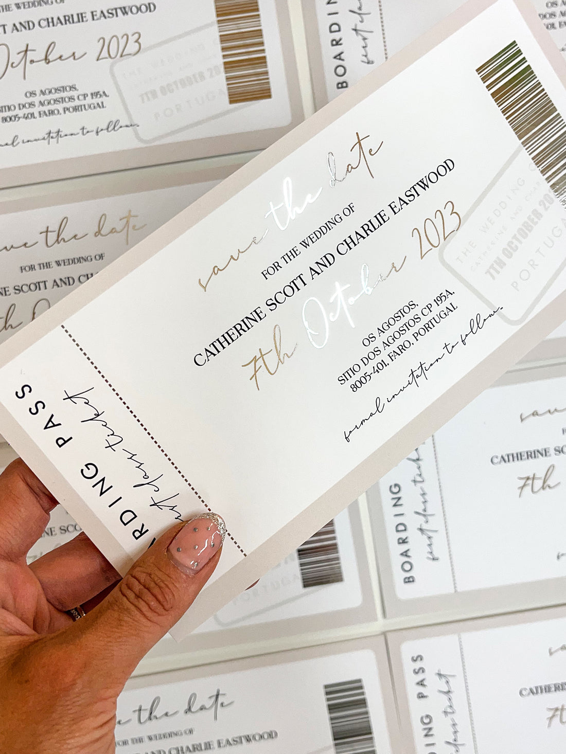 BOARDING PASS Save The Date