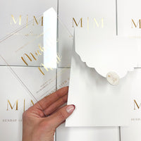 Amalfi Coast Acrylic Invitations /Save the Dates