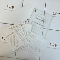 Amalfi Coast Acrylic Invitations /Save the Dates