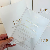 Amalfi Coast Acrylic Invitations /Save the Dates