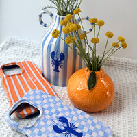 ORANGE STRIPE Personalised Wavy iPhone Case