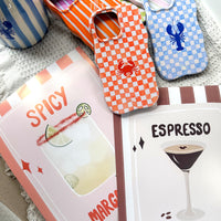 ORANGE STRIPE Personalised Wavy iPhone Case