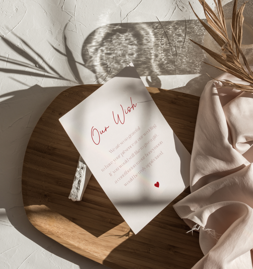 VENICE A7 Gift Wish Card