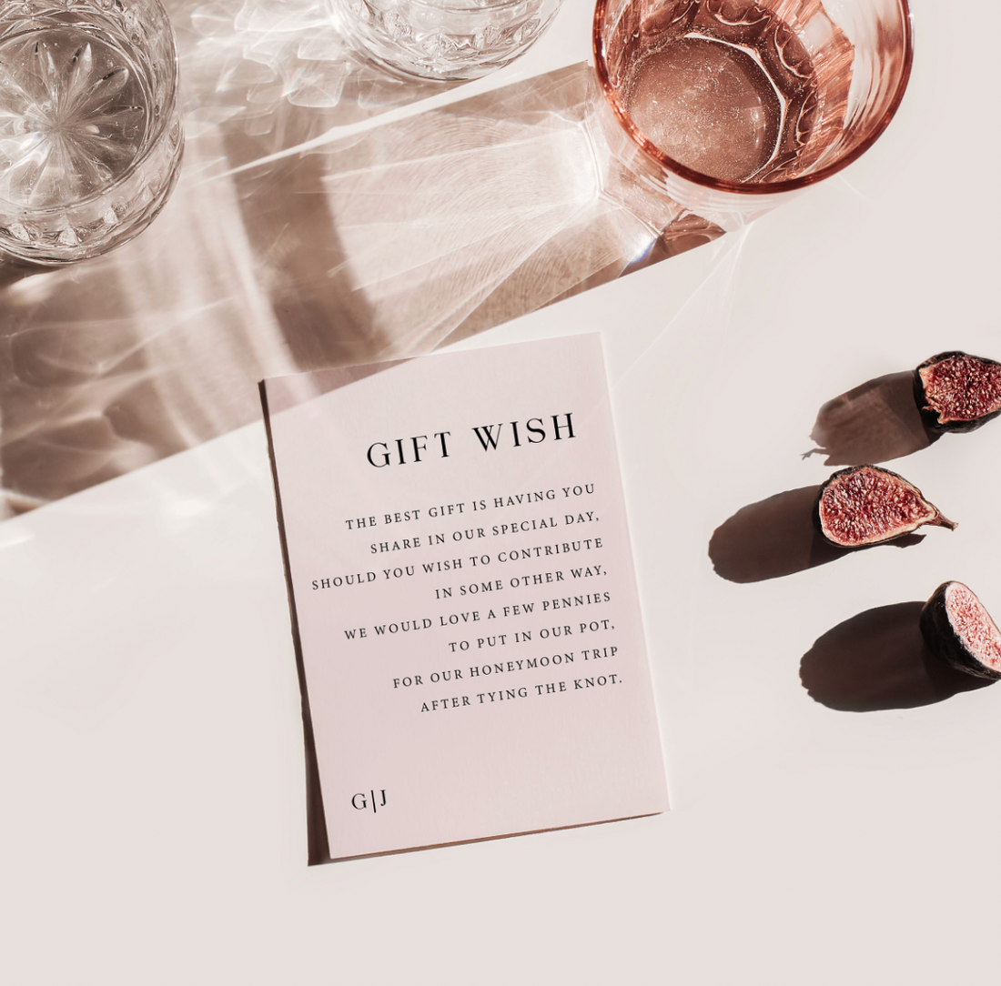VIENNA A7 Gift Wish Card