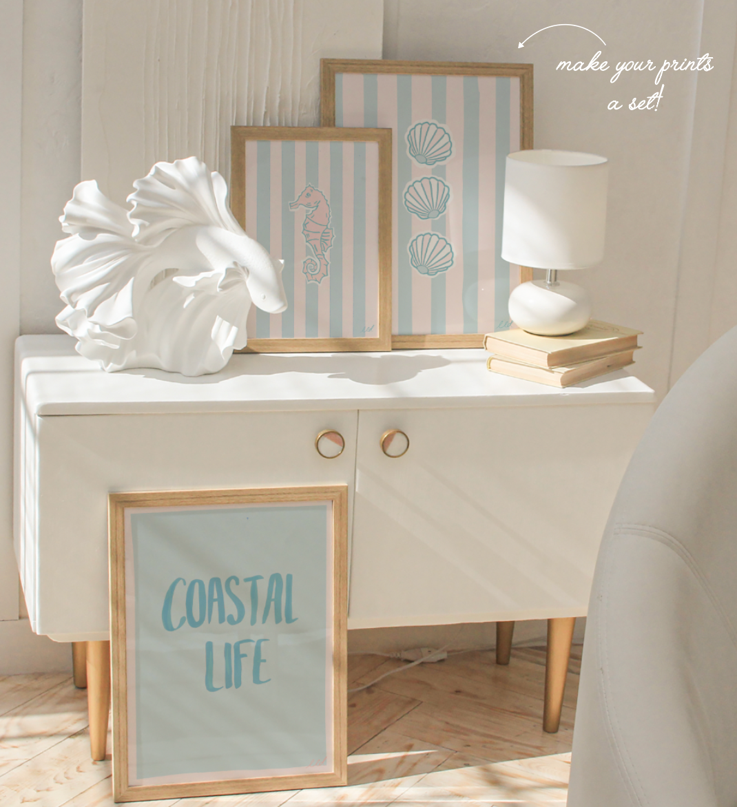 SOFT SEASHELL A4 Art Illustration Print