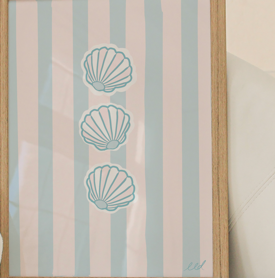 SOFT SEASHELL A4 Art Illustration Print