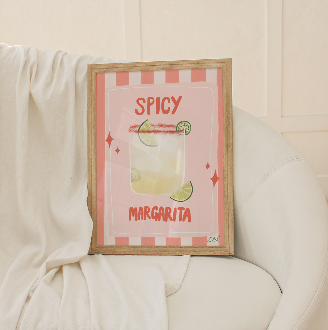 SPICY MARGARITA A4 Art Illustration Print