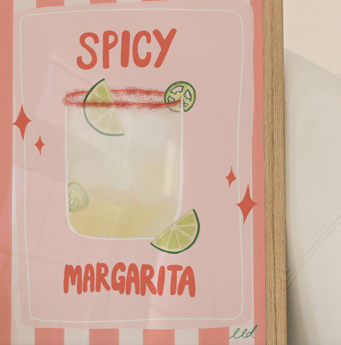 SPICY MARGARITA A4 Art Illustration Print