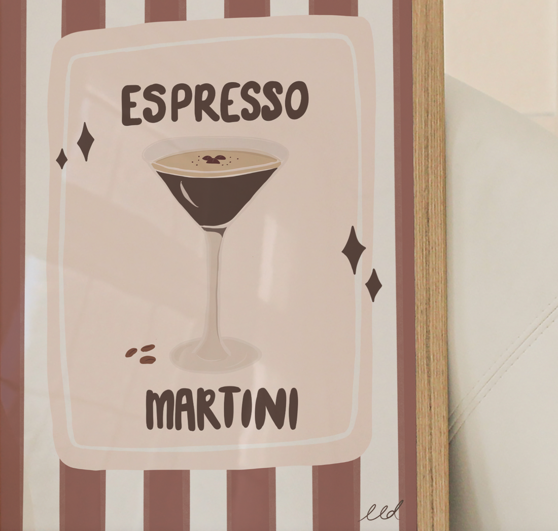 ESPRESSO MARTINI A4 Art Illustration Print