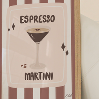 ESPRESSO MARTINI A4 Art Illustration Print