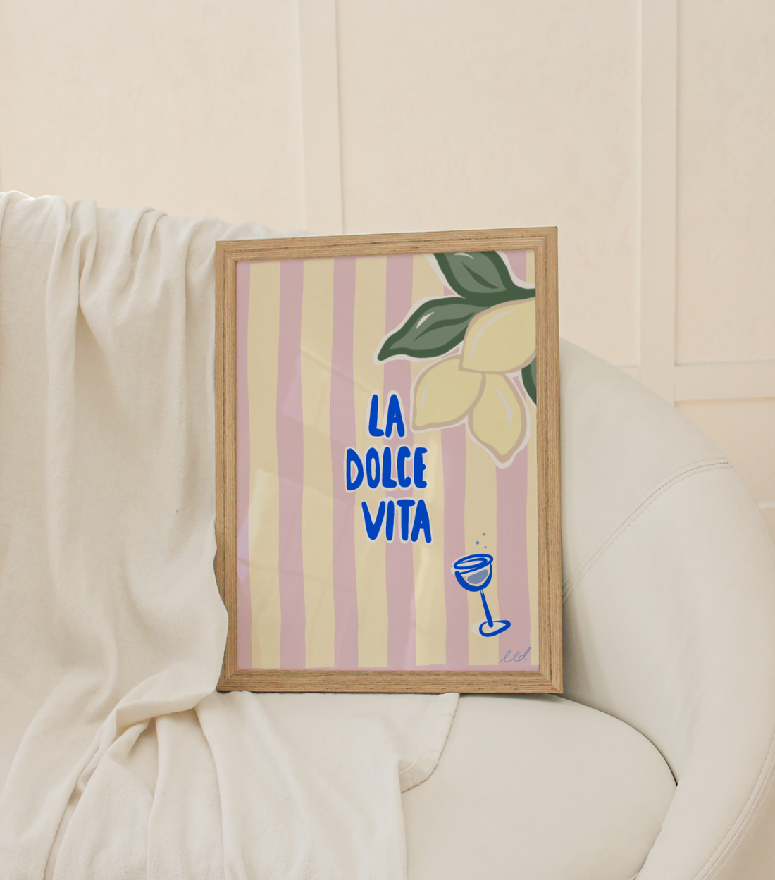LA DOLCE VITA A4 Art Illustration Print