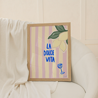 LA DOLCE VITA A4 Art Illustration Print