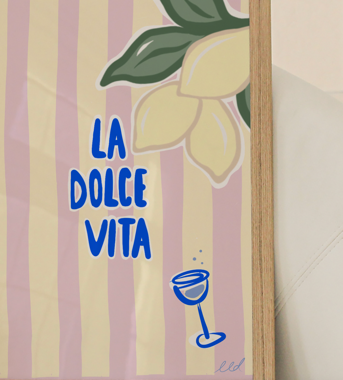 LA DOLCE VITA A4 Art Illustration Print