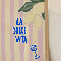 LA DOLCE VITA A4 Art Illustration Print