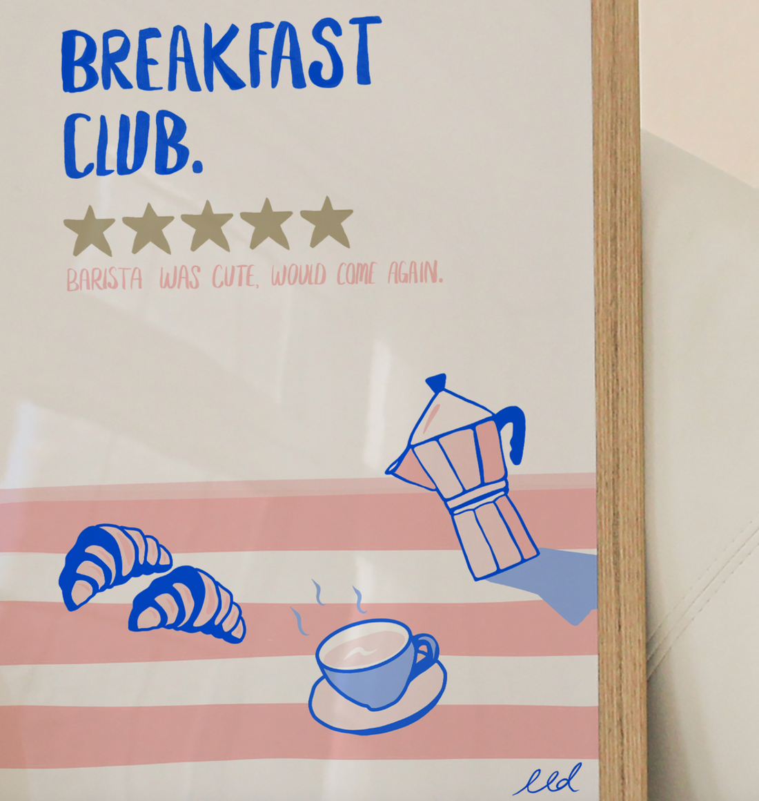 BREAKFAST CLUB A4 Art Illustration Print