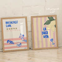 BREAKFAST CLUB A4 Art Illustration Print