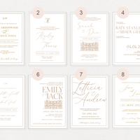 Amalfi Coast Acrylic Invitations /Save the Dates
