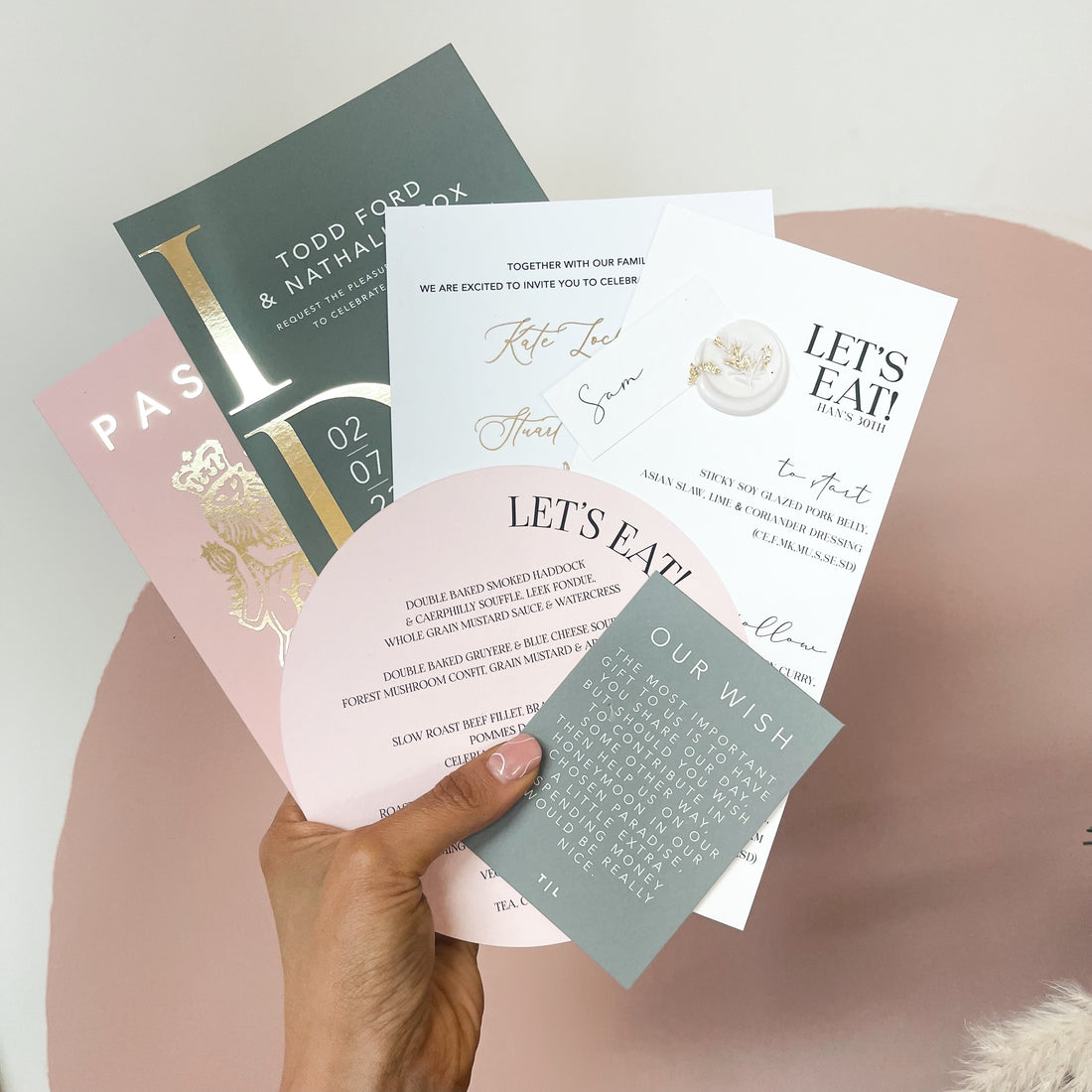 Cardstock Invitation Sample Pack
