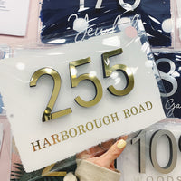 House 3D Number Acrylic Sign