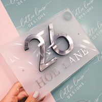 House 3D Number Acrylic Sign