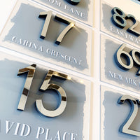 House 3D Number Acrylic Sign
