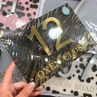 House 3D Number Acrylic Sign