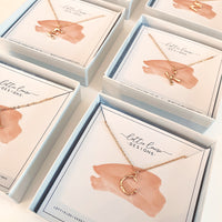 Hanging Initial Gold Necklaces