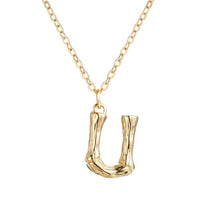 Hanging Initial Gold Necklaces