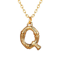 Hanging Initial Gold Necklaces