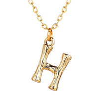 Hanging Initial Gold Necklaces