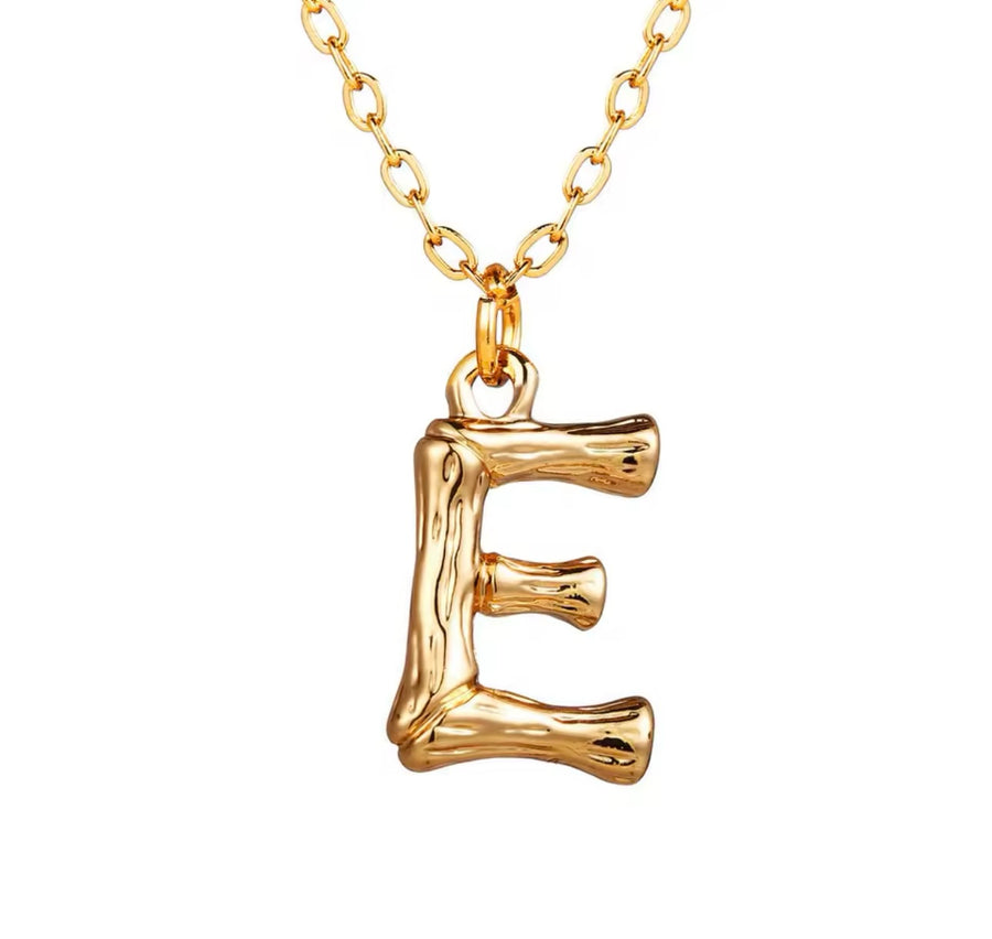 Hanging Initial Gold Necklaces