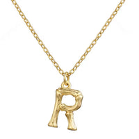 Hanging Initial Gold Necklaces