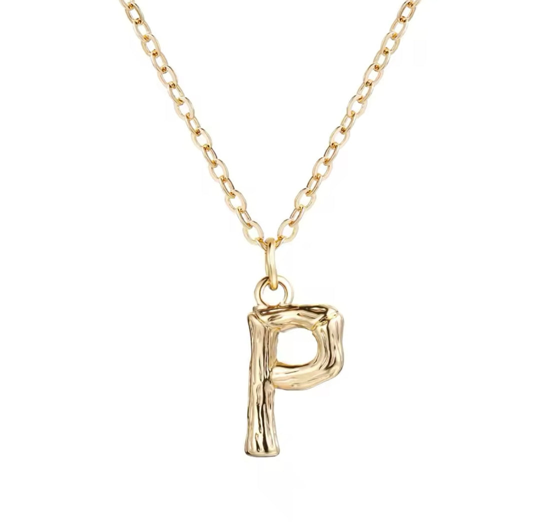 Hanging Initial Gold Necklaces