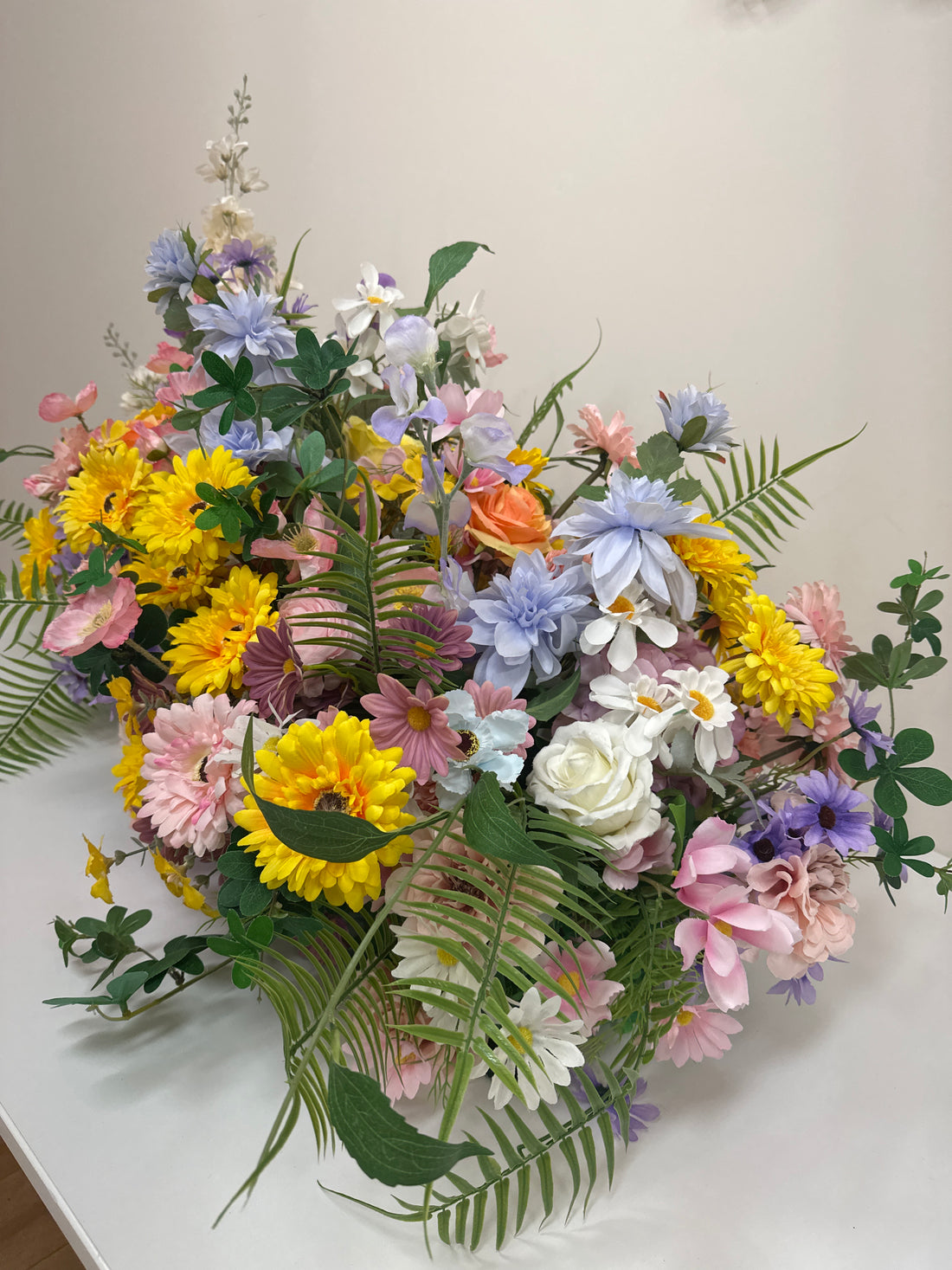 Springtime Wild Faux Flower Display (Collection only)