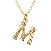 Hanging Initial Gold Necklaces