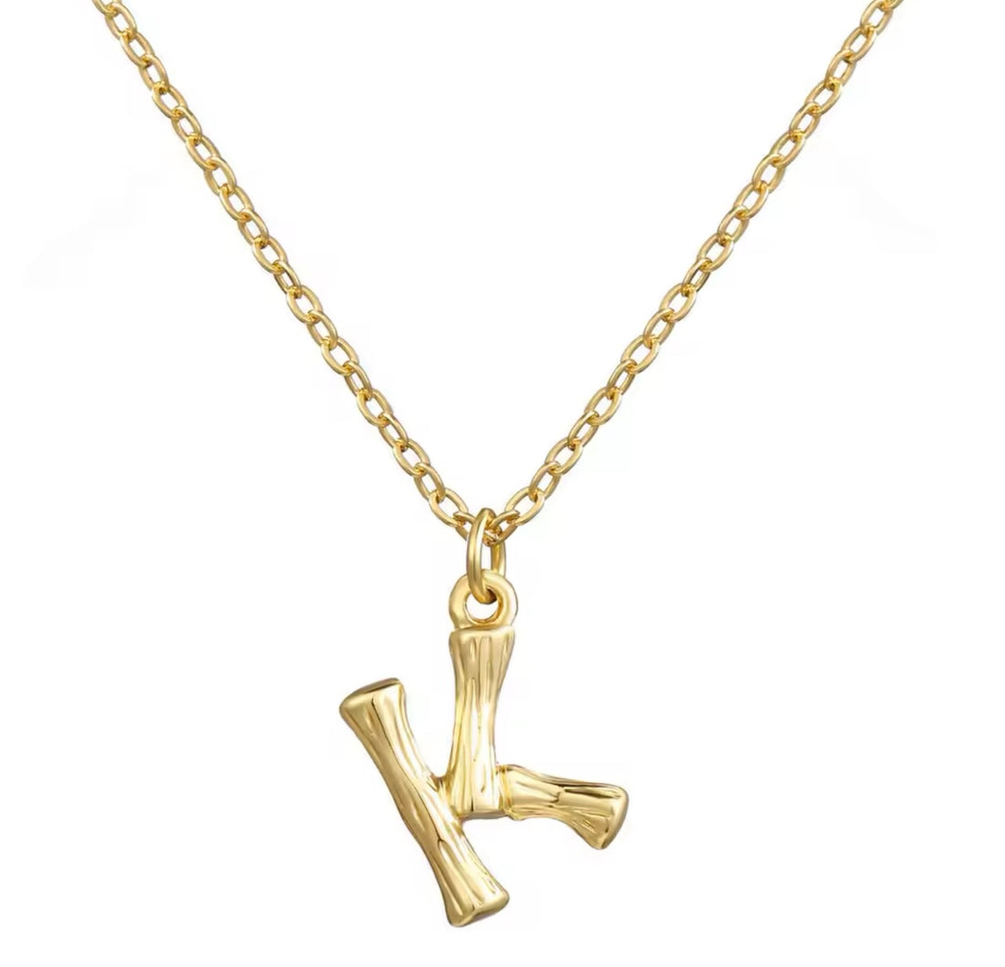 Hanging Initial Gold Necklaces