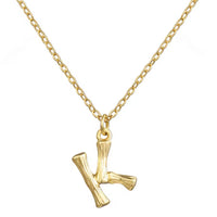 Hanging Initial Gold Necklaces