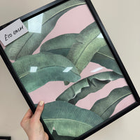 Pink and Green Leaf A3 Frames