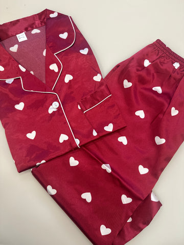 Red Heart Satin PJs