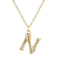 Hanging Initial Gold Necklaces