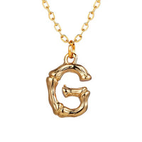 Hanging Initial Gold Necklaces