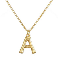 Hanging Initial Gold Necklaces