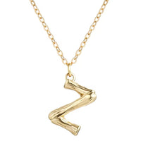 Hanging Initial Gold Necklaces