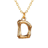 Hanging Initial Gold Necklaces