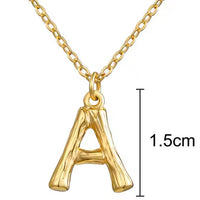 Hanging Initial Gold Necklaces