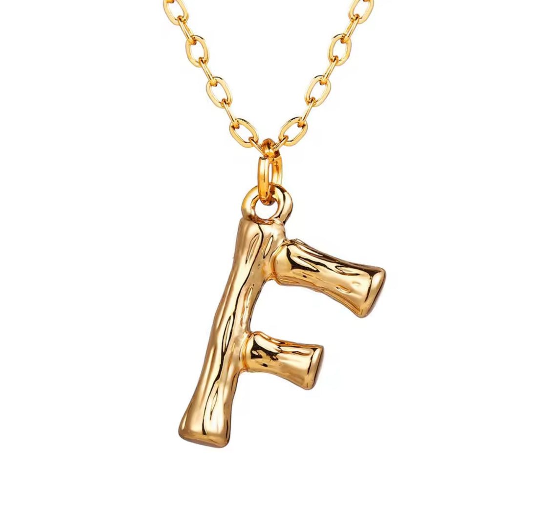 Hanging Initial Gold Necklaces