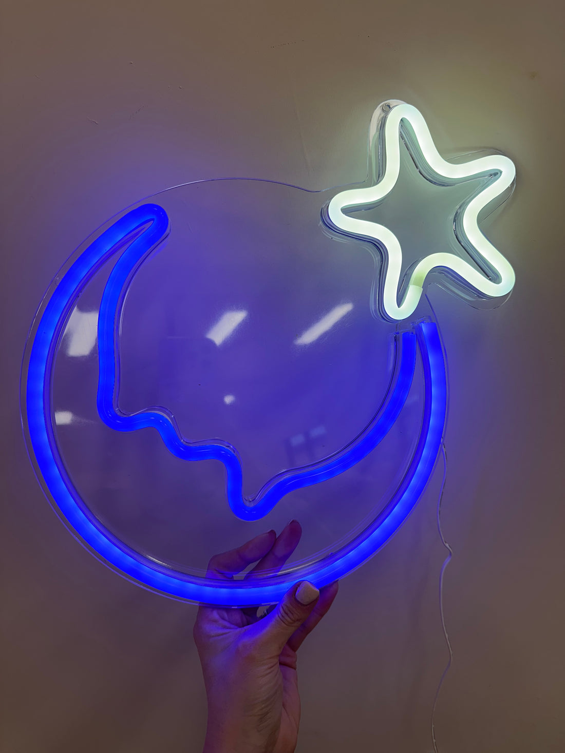 Moon Star Neon Light