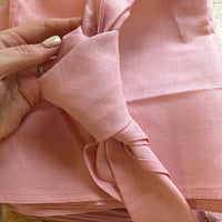 Soft Pink Linen Napkins