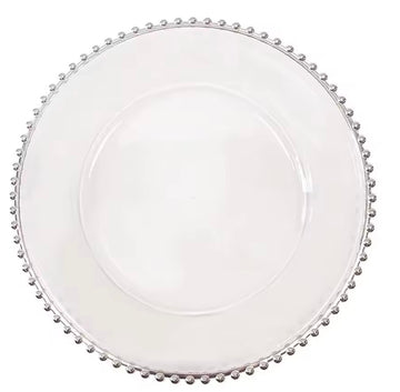 Silver Beaded Charger Plates (10-12 week lead time)